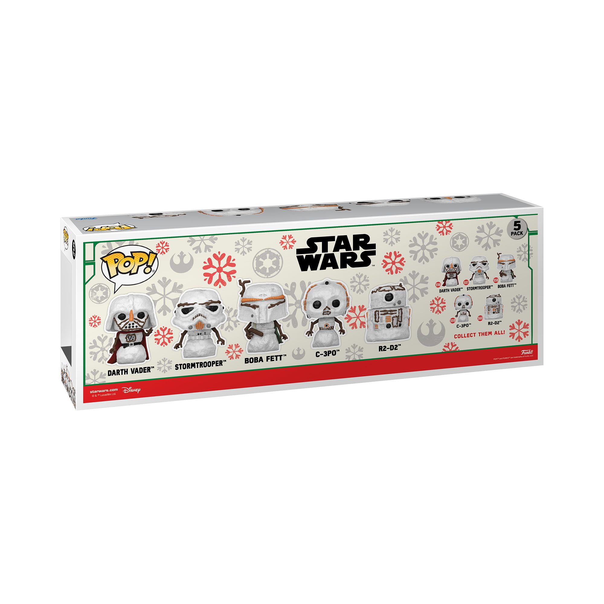 Amazon.co.jp: Funko Pop!ホリデー スターウォーズ 雪だるま - 5個